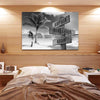 Beach Printed Street Sign Canvas With Names