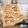 I Become Yours & You Become Mine Personalized Blanket For Couple