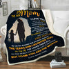 To My Mom I Love You Customized Fleece Blanket
