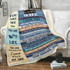 To My Wife "You Are My Life" Customized Blanket