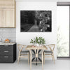 Forest Black And White Canvas With Customized Names