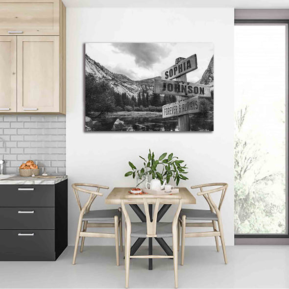 Forever and Always Custom Canvas With Couple Names