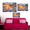 Ocean Sunset Multi-Names Premium Canvas
