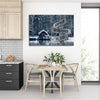 Perfect Gift For Couple With Customized Names And Date Winter Canvas