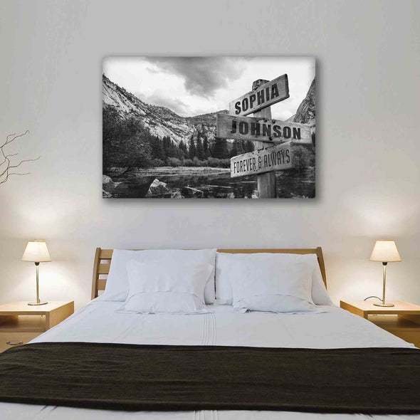 Forever and Always Custom Canvas With Couple Names