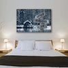 Perfect Gift For Couple With Customized Names And Date Winter Canvas