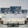 Perfect Gift For Couple With Customized Names And Date Winter Canvas