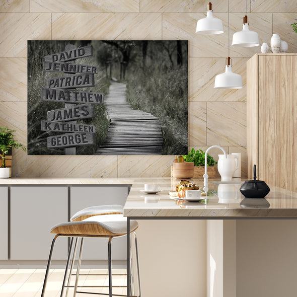 Crossroads Personalized Wall Art