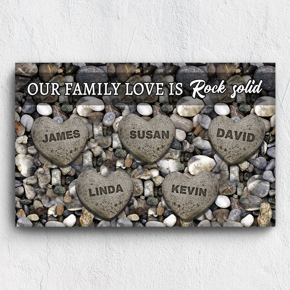 Family Is Love Custom Name Canvas