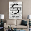 Customized Music Notes White Wall Art For Couples