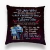 To My Wife "You Are My One And Only Love" Customized Pillow