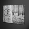 Carved Heart Art Canvas