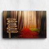 Mystery Forest Color Customized Canvas With Multi Names