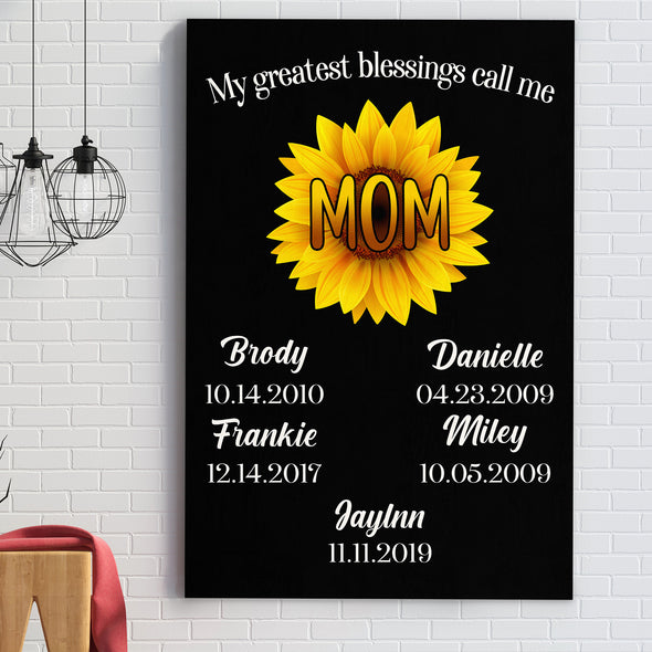 Customized Canvas With Names And EST