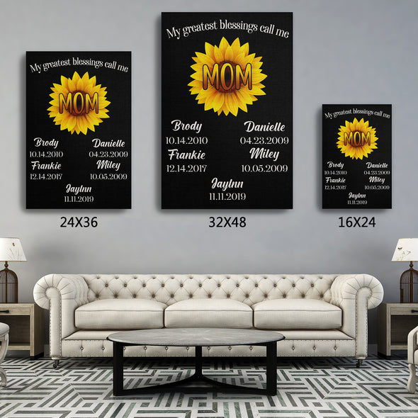Customized Canvas With Names And EST