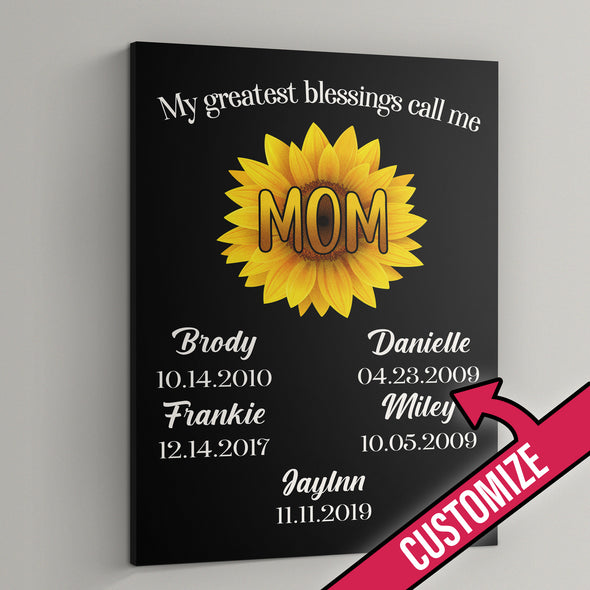 Customized Canvas With Names And EST