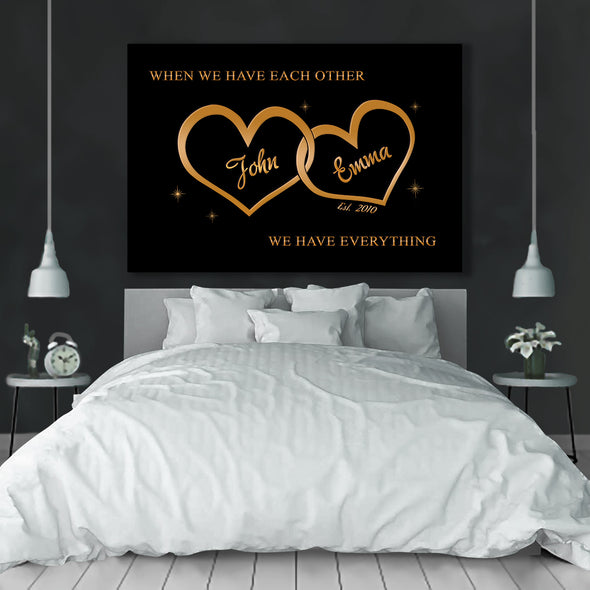 Personalized Canvas For The Closet One To Your Heart