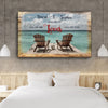 Chairs By The Sea Customized Canvas