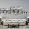 Chairs By The Sea Customized Canvas