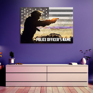 Customizable Police Canvas Wall Decor