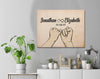 Infinite Love Custom Wall Art - Perfect Gift For Your Love