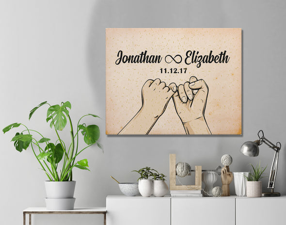 Infinite Love Custom Wall Art - Perfect Gift For Your Love