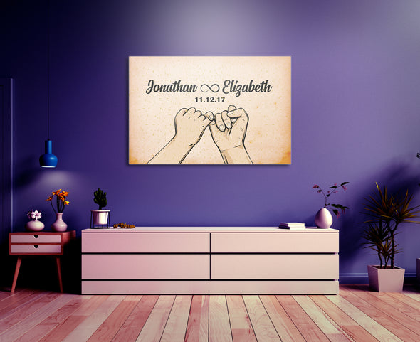 Infinite Love Custom Wall Art - Perfect Gift For Your Love