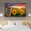 Sunflower Field Custom Canvas With Multi Names