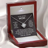 To My Loving Mom -  I Love You Knot Necklace