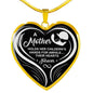 A Mother Hold Her Children's Hand Necklace Mother Love Forever
