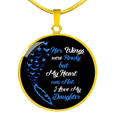 "My Daughter Wings" Necklace With Custom Engraving