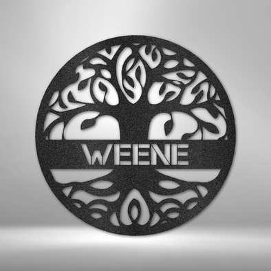 Personalized Tree Of Life - Steel Sign