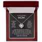 To My Loving Mom I Love You Knot Pendant For Mother's Day