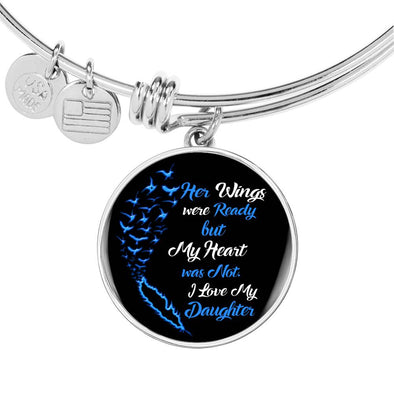 "My Daughter Wings" Bangle With Custom Engraving
