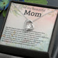 TO MY BEAUTIFUL MOM, FOREVER LOVE NECKLACE WITH MESSAGE CARD FOR MOM, BIRTHDAY, MOTHER'S DAY GIFT FOR HER