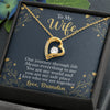 You Are My World Forever Love Necklace To My Wife, Meaningful Gift For Her, Promise Gift For Her, Romantic Birthday Present, Wife Pendant