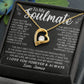 TO MY SOULMATE, CUSTOM FOREVER LOVE NECKLACE AND MESSAGE CARD, ANNIVERSARY, BIRTHDAY, GIFT FOR HER, JEWELRY FOR HER, PENDANT FOR HER