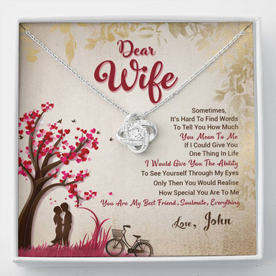 Dear wife-You Are My Best Friend, Soulmate, Everything Custom Pendant