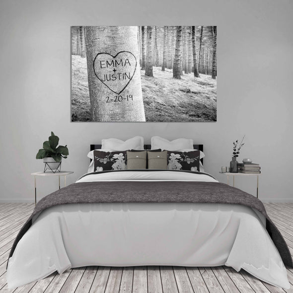 Carved Heart Art Canvas