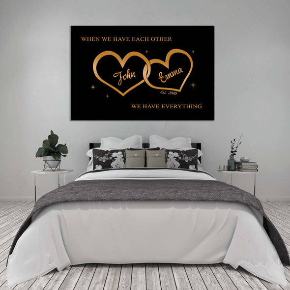Personalized Canvas For The Closet One To Your Heart