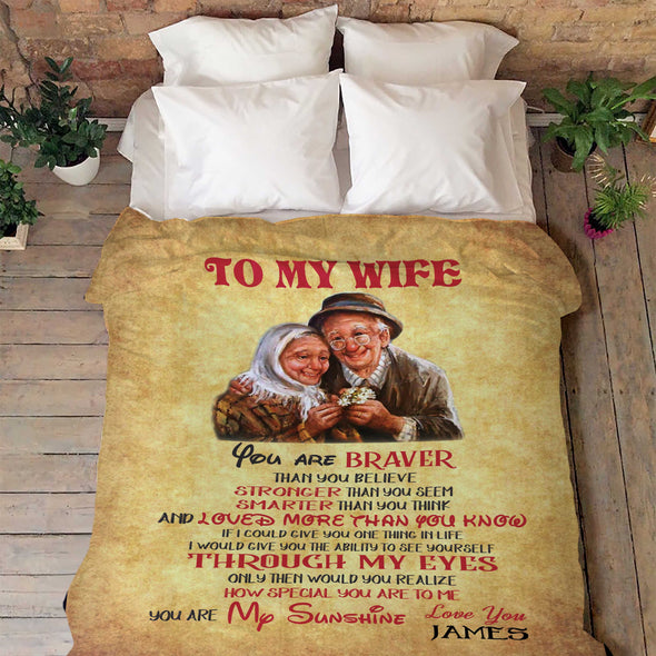 "You Are My Sunshine" Premium Personalized Blanket