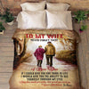 To My Wife Never Forget That I Love You Blanket