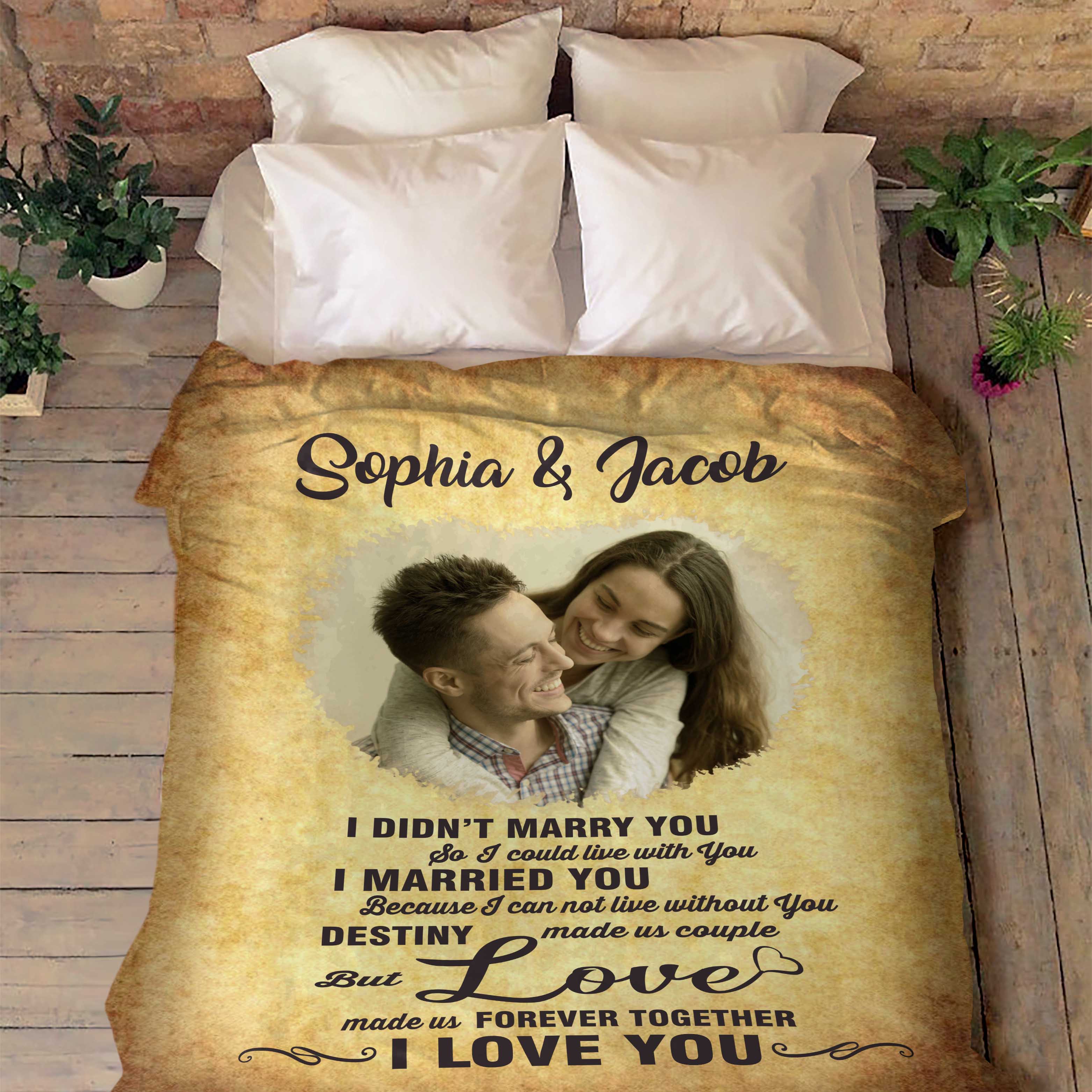 Destiny Made Us Couple Customized Blanket Celebrity Pair