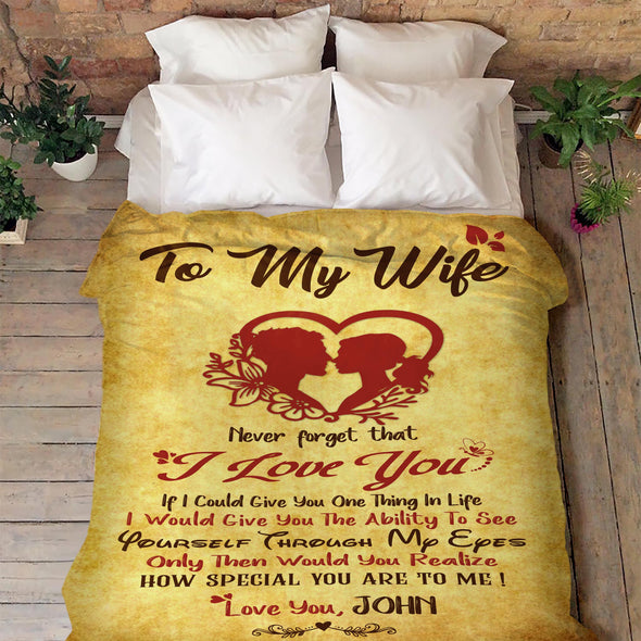 "How Special You Are To Me" Cozy Blanket For Wife