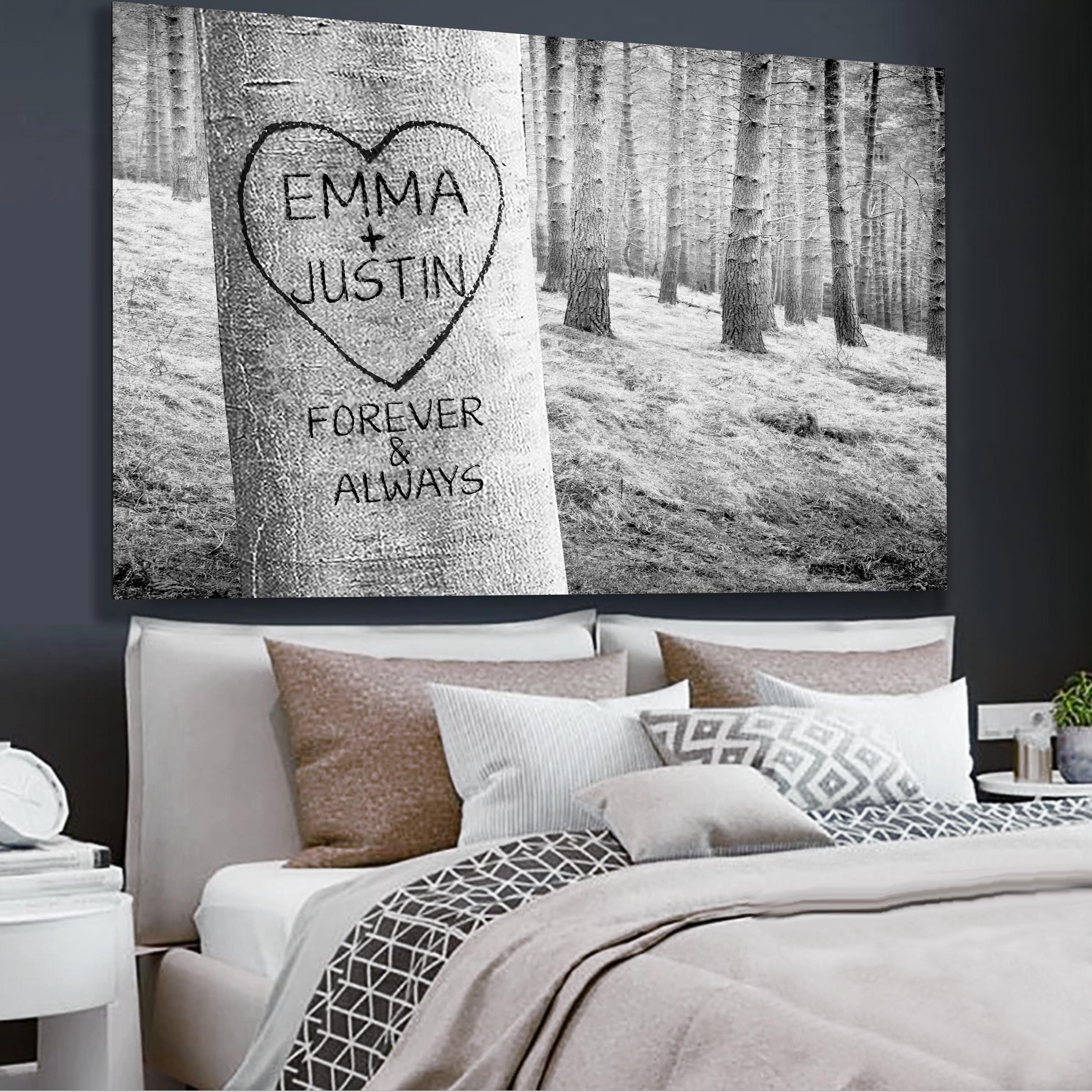 Forever My Love Tree Personalized Wall Art