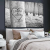 Carved Heart Art Canvas