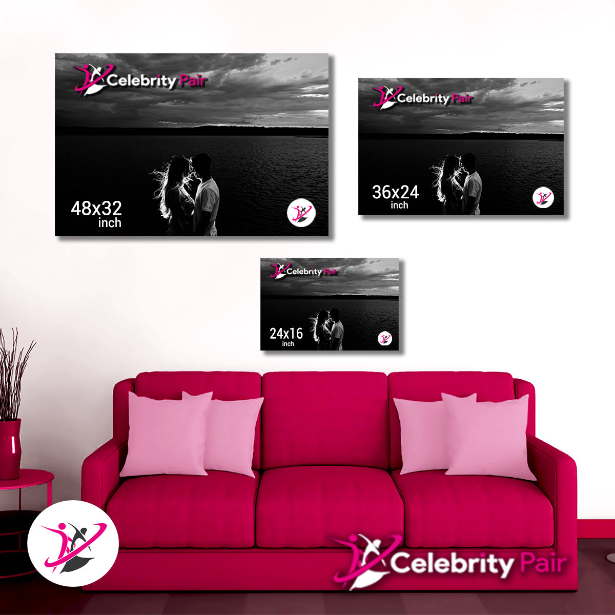 Personalized Couple Canvas - Infinity Love Couple - Couple Gift