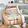 Personalized Grandma Premium Blanket, "You have ears that truly listen Arms That Always hold"