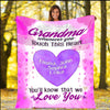 Personalized Blanket ™ Whenever You Touch This Heart