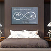 Infinity Love Sign Custom Couple Canvas - Live Preview